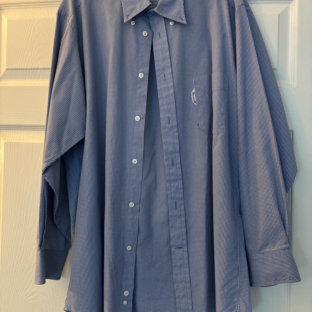 Men's Falconnable Blue Checkered Shirt